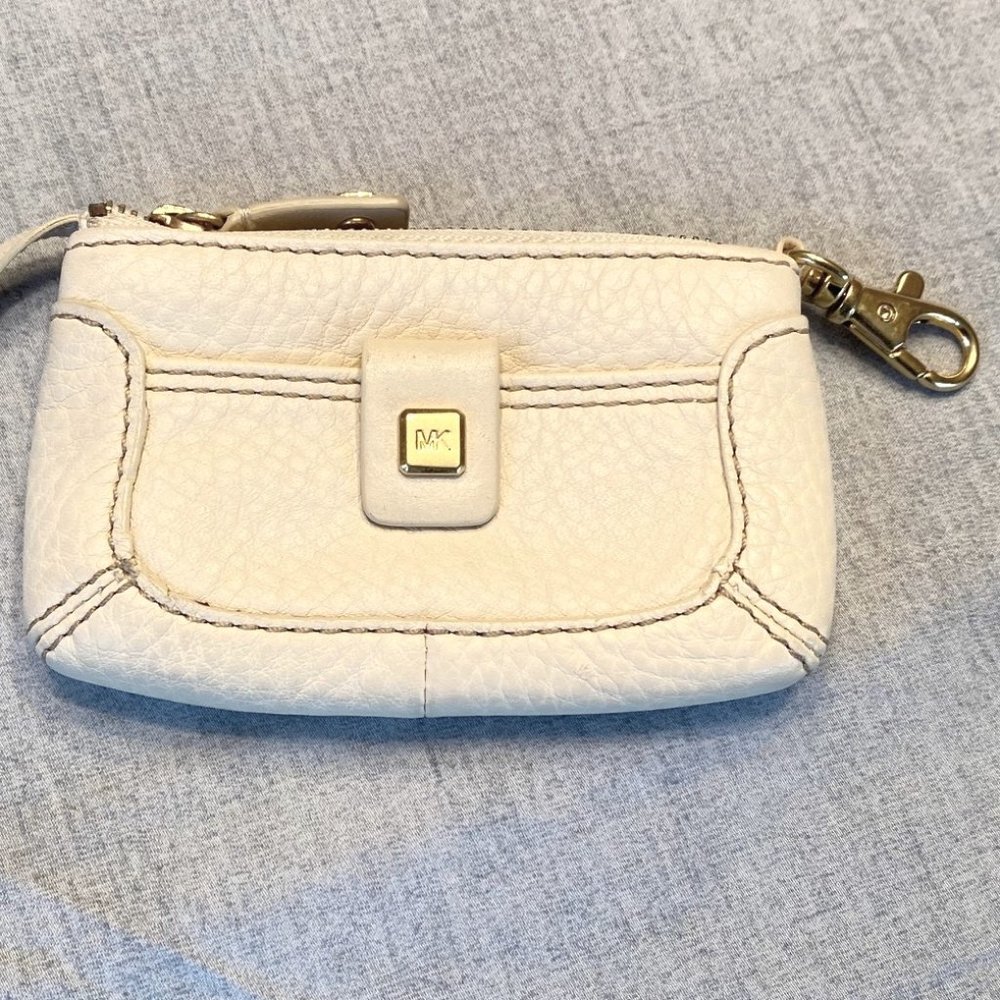 Michael Michael Kors Vanilla Leather Card Case